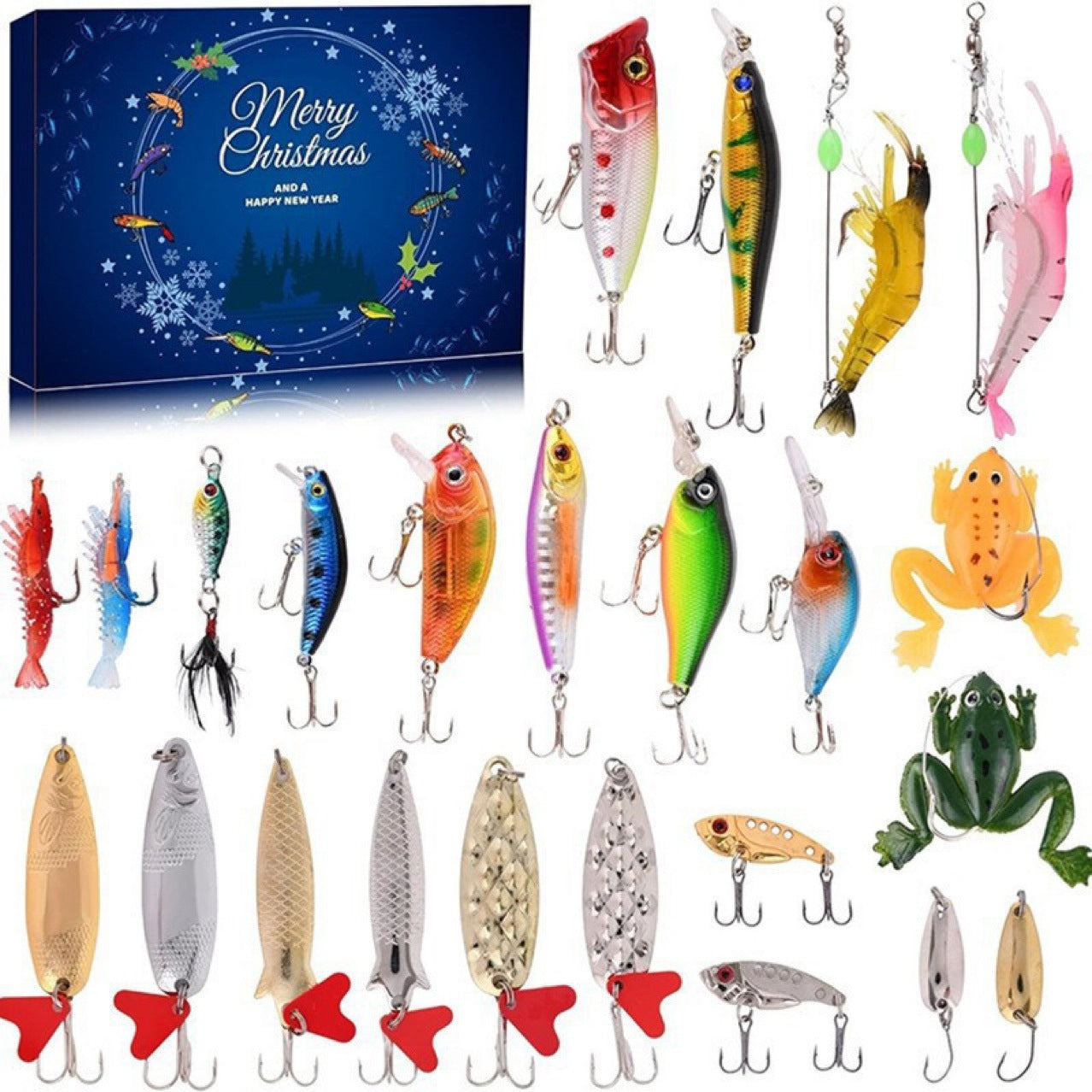 24 days Christmas Advent Calendar Fishing Gear