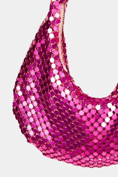 Fame Sequin Disc Handbag